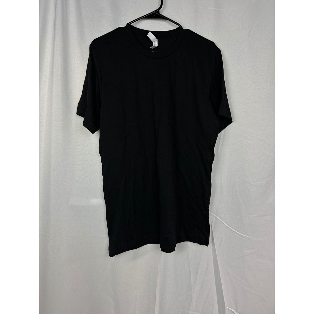 NWT Bella+Canvas T-Shirt Mens Large Black Solid Basic Short Sleeve Crew Neck Tee